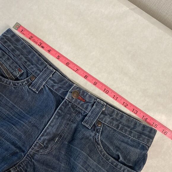 Cruel Girl Denim Jeans 5 Long 5L Boot Cut Button Flap Pockets - Picture 11 of 15